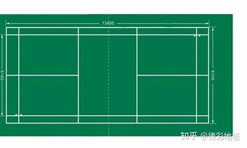 羽毛球标准场地图,羽毛球标准场地